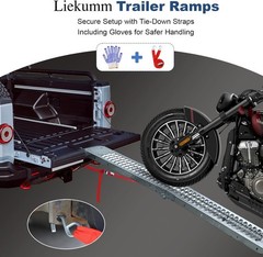 67″ Folding Motorcycle Ramp, 480 lbs Heavy Duty Loading Ramp for Pickup Truck…