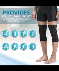 Bodyprox Knee Compression Sleeve for Men and Women (2 Pack), Knee Support Brace