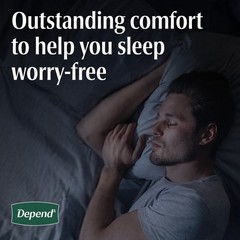 Depend Night Defense Incontinence Underwear for Men, Adult Diapers, XL, 20 Count