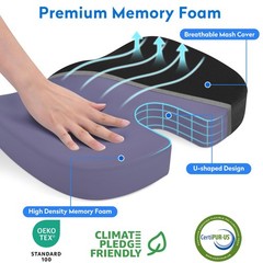Truck Driver Seat Cushion Coccyx Orthopedic Memory Foam Antiskid Breathable…
