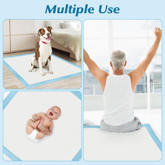 50 Count 36″ X 36″ Super Absorbency Disposable Underpads – Leakproof Quick Dryin