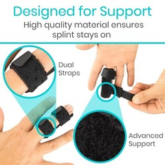 Vive Finger Splint (2 Pack) – Universal Finger Straightener – Broken and Trigger
