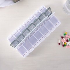 New pill box simple black white pill storage box combination pill box AM PM