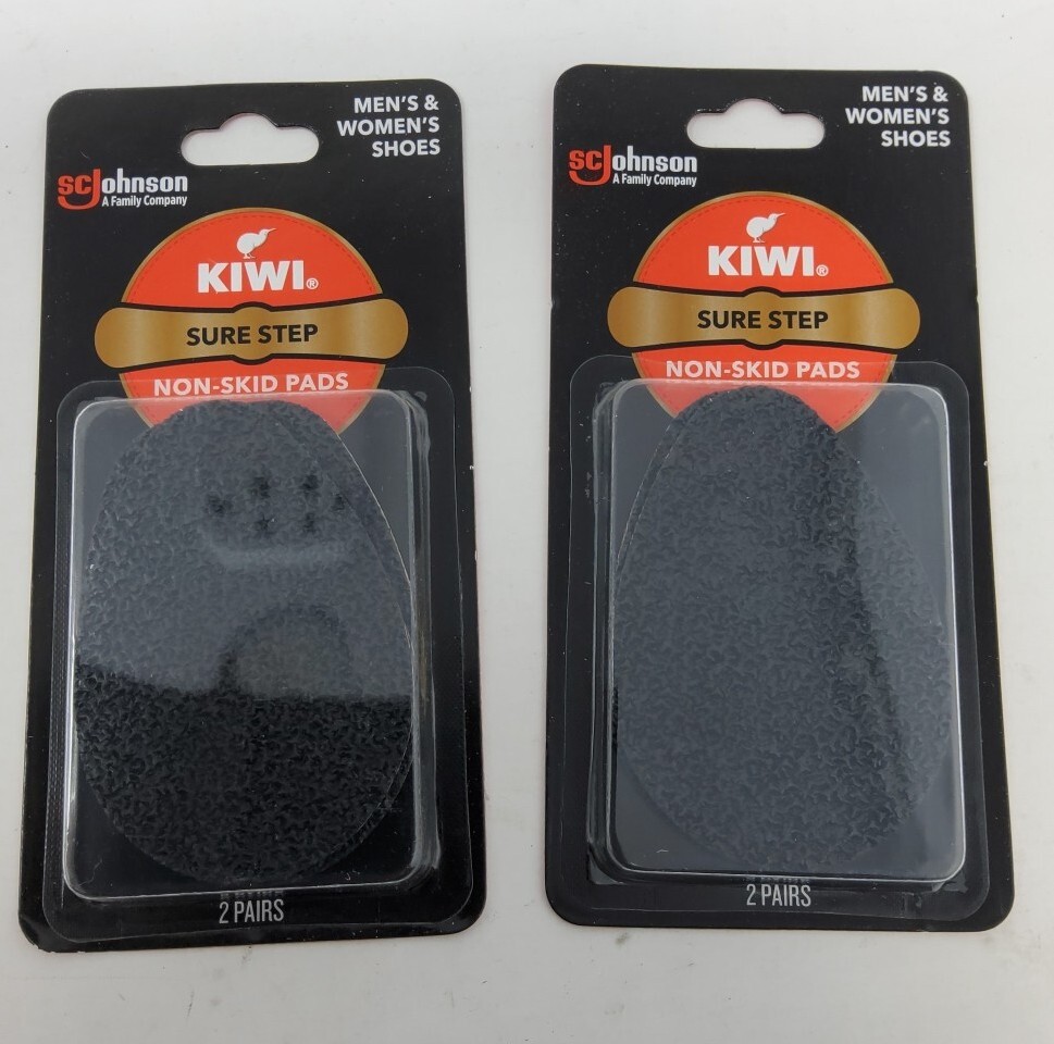 KIWI Sure Step Non-Skid Shoe Pads for Men or Women Shoes – 4 Pairs Total