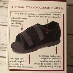 OTC Professional Orthopedic Post-Op Shoe Soft Top 2096/Medium New