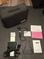 Saunder Cervical Neck Traction Home Trac Deluxe Device w/ Travel Case & Manuals