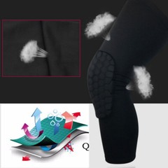 Knee Pad Basketball Leg Protector Long Crashproof Antislip Honeycomb Sleeve New