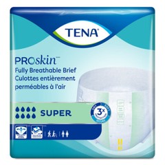 TENA ProSkin Stretch Super Briefs, Heavy Absorbency, 3X-Large, 61391, Case of 32
