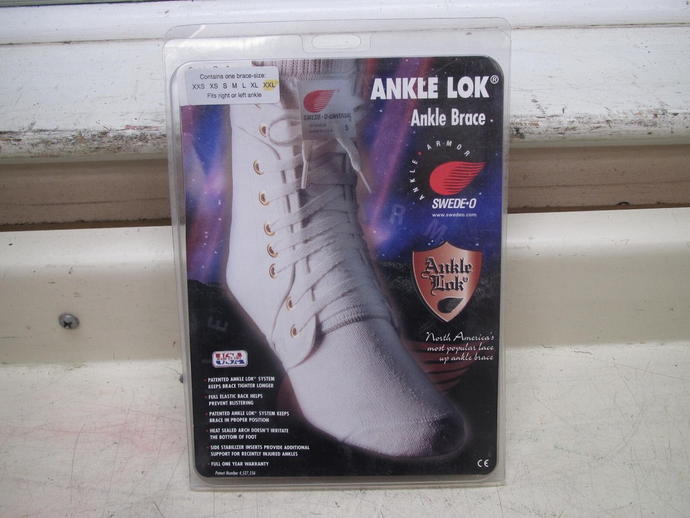 Swede-O Ankle Lok Reinforced Laced Ankle Brace Size XXL FREE SHIPPING