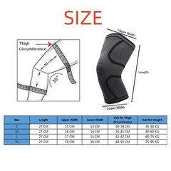 1 PC Elastic Breathable Compression Knee Support Sleeve for Basketball Running