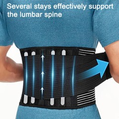 Orthopedic Lumbar Lower Back Support Belt Brace Sciatica Pain Relief Mens Women