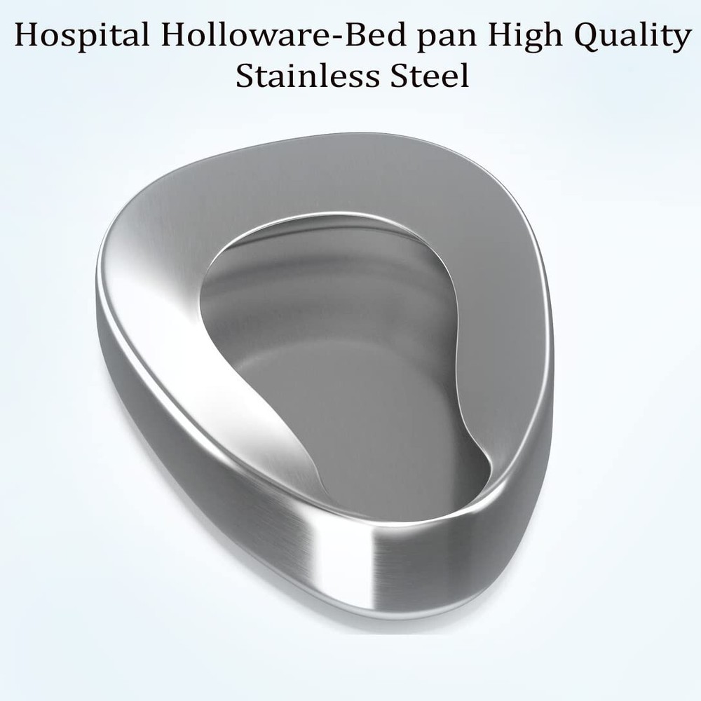 Washable Bed Pan Hospital Home Bed Pan Steel Bedsore Toilet Adult Ladies Bed Pan