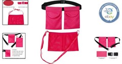 Post-Surgery Mastectomy Drain Holder with Comfortable Shower Bag Kit in Rose Red