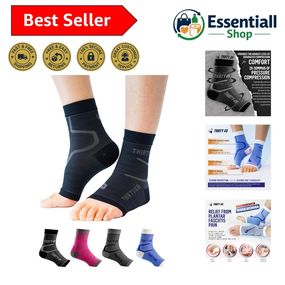 Breathable Compression Socks for Feet – 20-30 mmHg Plantar Fasciitis Support
