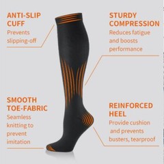 15-20 mmHg Medical Compression Varicose Veins Toe Covering Socks Calf Support