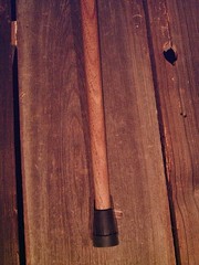 walking cane BUFFALO Horn/Zebra wood handle lathe tapered hickory MADE IN USA