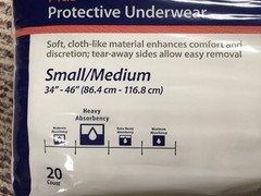 80 Pieces Covidien Ref 1605 Sure Care Unisex S/M Heavy Underwear – Like Attends