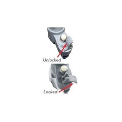 Top Glides Swivel/Lock Walker 5″ Front Wheels Kit with Universal FlexFit Ski