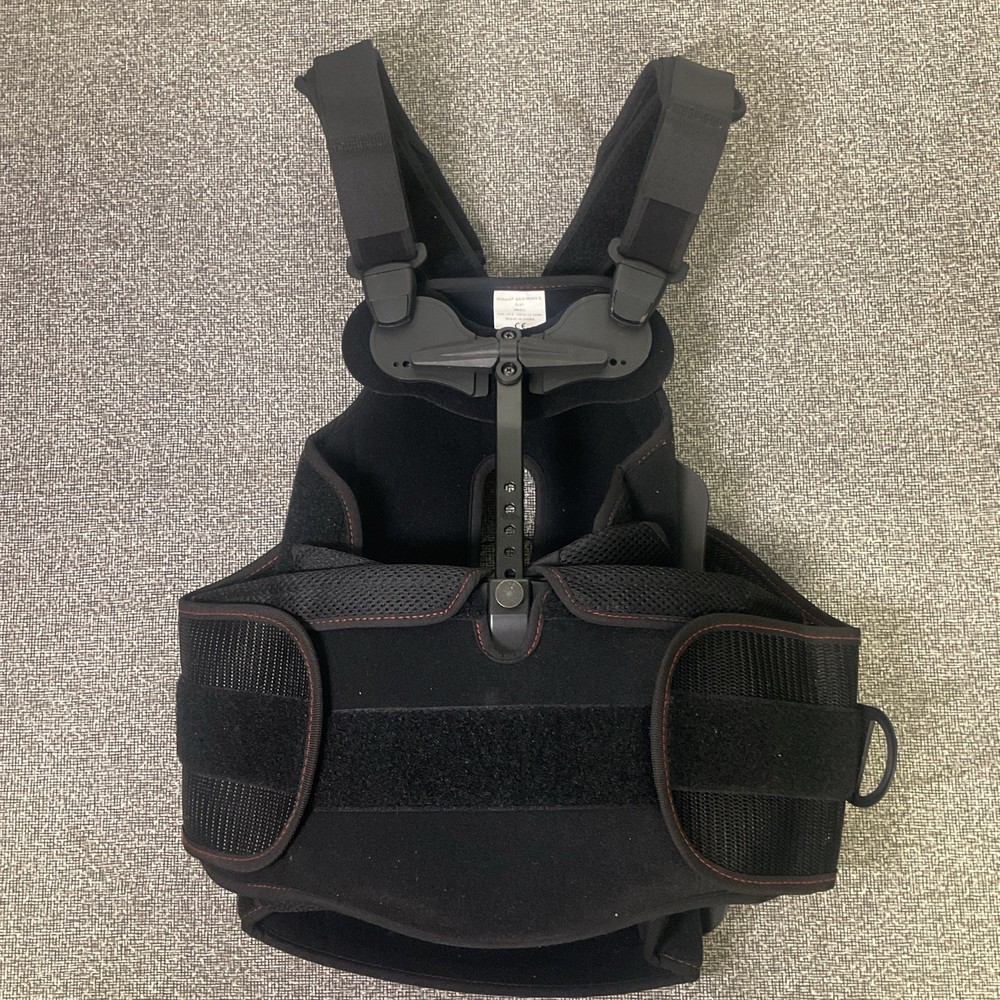 DonJoy Back Brace II TLSO Small Black with Shoulder Straps Thoracic Support