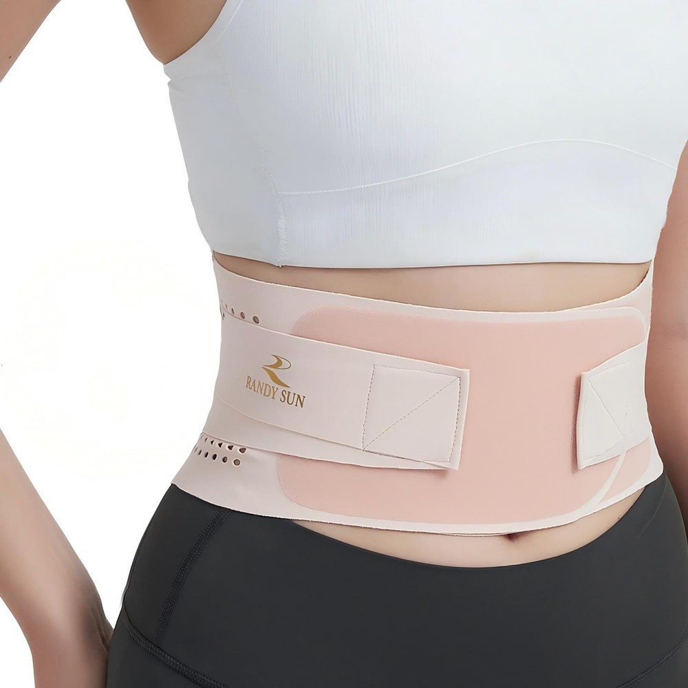 Ultra Thin Back Braces for Women, Adjustable Lower Back Waist Support Wrap Un…