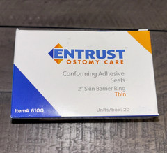 ENTRUST Ostomy Care 6100 – Thin 2″ Skin Barrier Ring – 20/Bx – 03/2027+