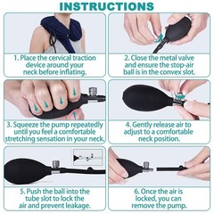 Inflatable Neck Stretcher – Adjustable Neck Pillow for Pain Relief