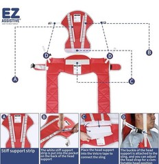 Patient Lift Sling, Medical Commode Patient Lift Transfer Sling Medium 500 Lbs.