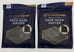 Lot Of 2 Tommie Copper Face Mask Gaiter Neck Covering Adjustable Double Layer