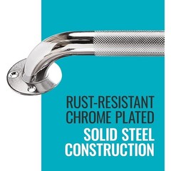 Toilet Grab Bar Grab Rail Handicap Bathroom Support Heavy Duty Steel 24 Inch New