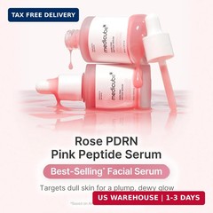 medicube PDRN Pink Peptide Serum with Rose PDRN | Vegan Pink Glow Serum with Pep
