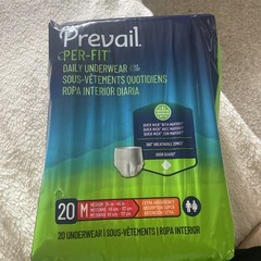 Prevail Per-Fit Daily Underwear Medium Extra Absorbency 20 ct 34 In – 46 In