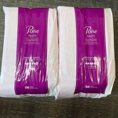 Poise Pads Regular Length Ultimate 2-pack 56 Count Each New In Package