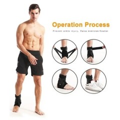Ankle Brace Compression Foot Support Sprained Tendon Plantar Fasciitis Pain Belt