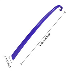 42.5X4X2.2Cm Easy to Use ABS Long Handle Shoes Horn Artifact Pull Pumping Shoes