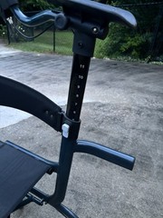 Blue Upright Walker For Seniors. Used Once. Comes With Tote bag.