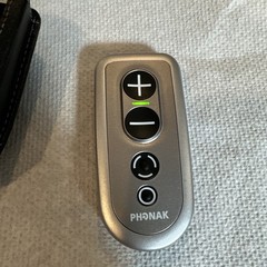 Phonak PilotOne Hearing Aid Remote Control Silver Black with Case