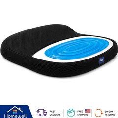 Slim Fit Memory Foam Office Chair Cushion with Cooling Gel for Tailbone Relief
