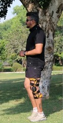 ELITE Orthopedic Knee Support Brace Adjustable Stainless-Steel Hinges, Side S…