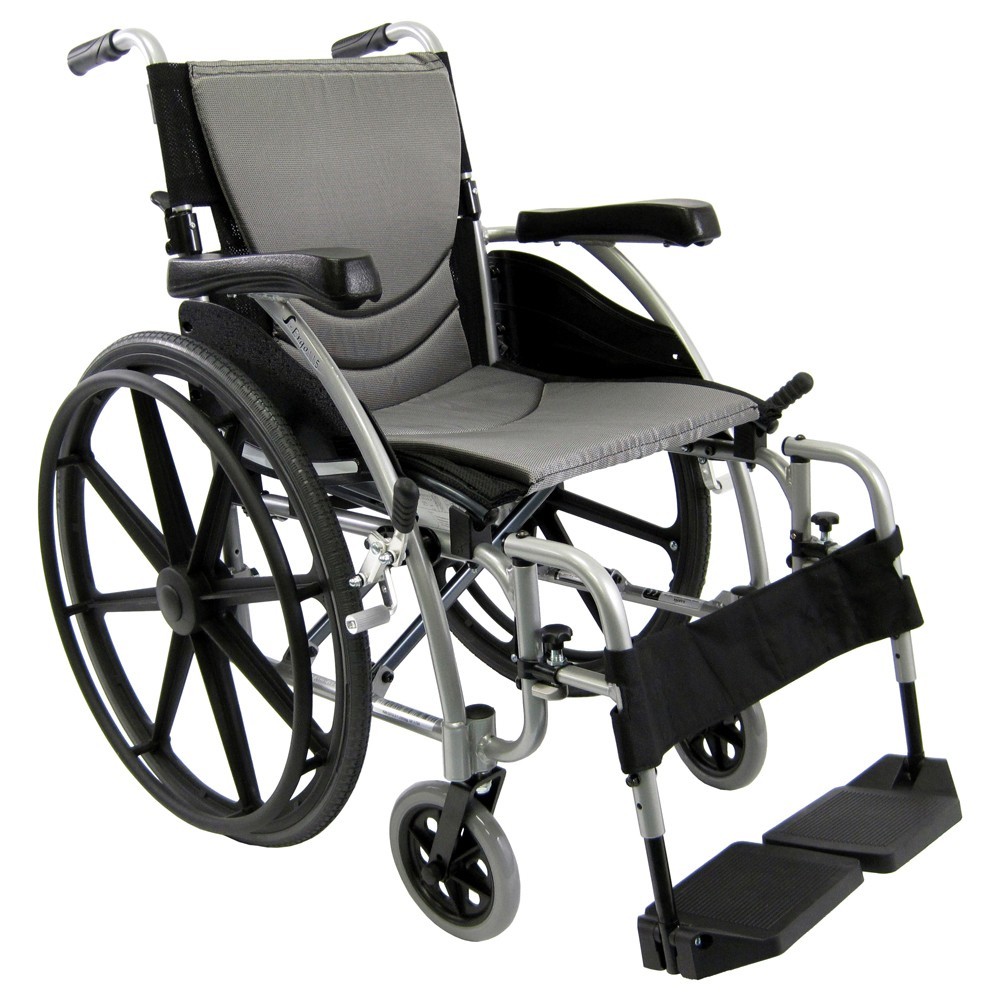 Karman S-Ergo 115 Ergonomic Wheelchair 18″ Seat Ultra Lightweight 25 lb Folding