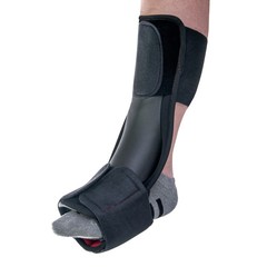 McKesson Black Dorsal Night Splint LargeX-Large Hook and Loop for the Foot