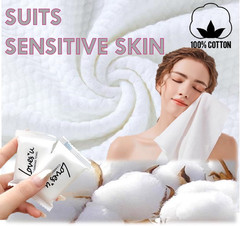 Premium Disposable Washcloths for Travel, 40Pcs Portable Disposable Pure Cotton