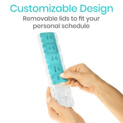Weekly AM/PM Push Button Pill Planner