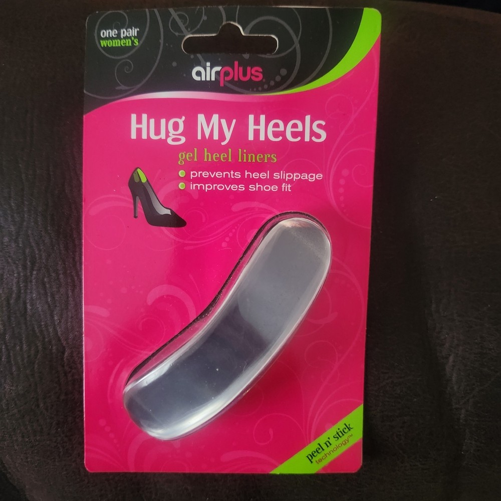 Airplus Womens Peel n‘ Stick Hug My Heels Invisigel Cushion Shoe Liners One Pair