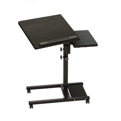 Mobile Height Adjustable Laptop Desk with Pad, Portable Laptop Desk Rolling T…