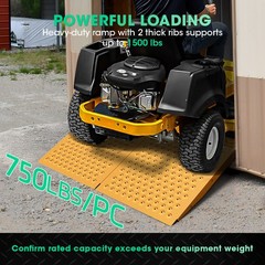 36″ x 24″ Shed Ramp for Riding Mower 750LB Shed Ramps Anti-Slip Punch Plate Ramp
