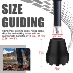 Rubber Tip for Trekking Poles Hiking Sticks Walking Canes Ski Poles Replacement