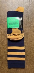 PC Pro Compression Navy/ Gold Socks Small/Medium Made In The USA
