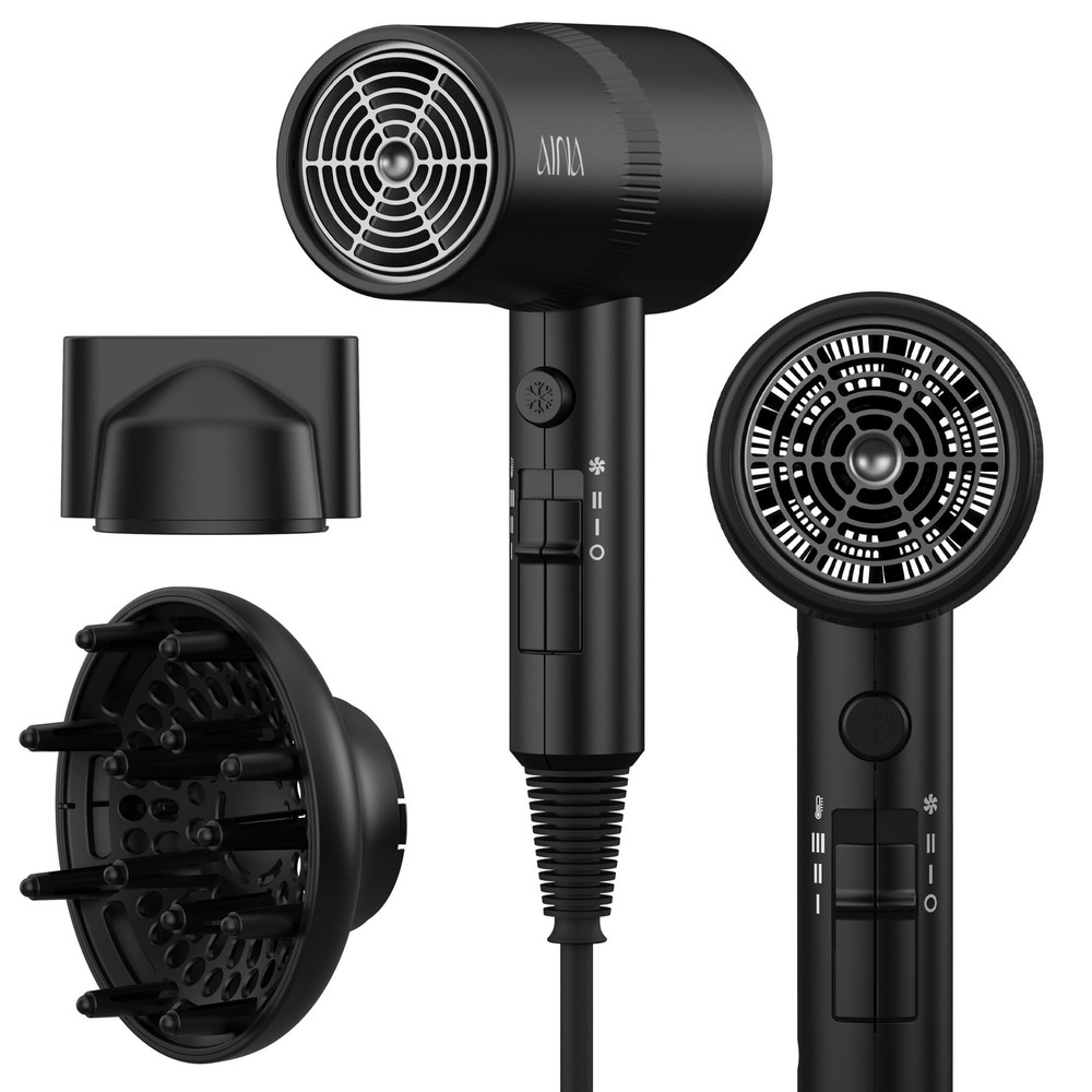 Aina Hair Dryer Diffuser Blow Dryer For Ionic Technology Ceramic Shot Features
