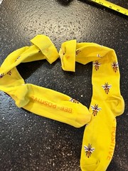 Figs *Bee Queen* Compression Socks Sz S small NWOT Yellow