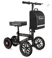 BlessReach WB-2208-T All Terrain Knee Scooter Foldable Disc Brake Walker Compact